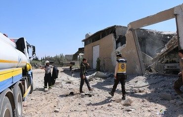 پایگاه کلاه سفیدها در ادلب هدف حمله هوایی نیروهای روسیه قرار گرفت